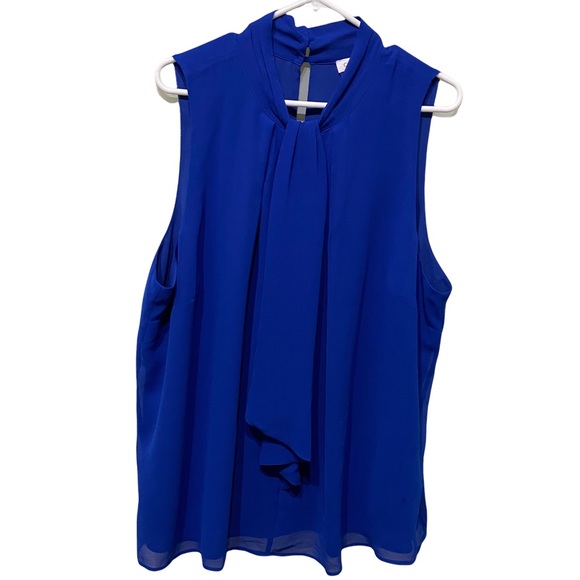 Calvin Klein Tops - Calvin Klein Blue Blouse  Size 2X